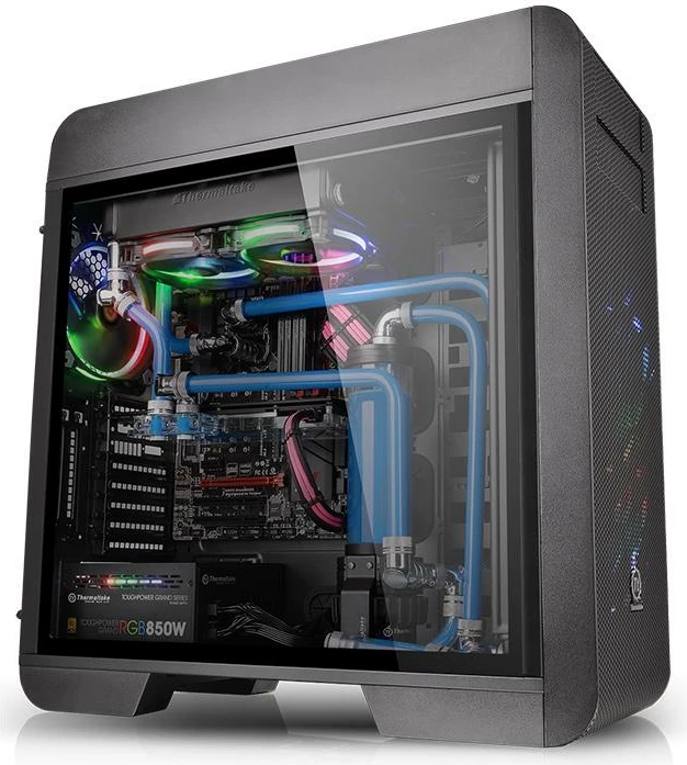 Kasë Thermaltake Core V71 TG Edition CA-1B6-00F1WN-04 Full Tower, Tempered Glass, E-ATX/ATX, e zezë