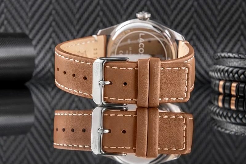 Orë dore për meshkuj Lacoste, kafe/blu