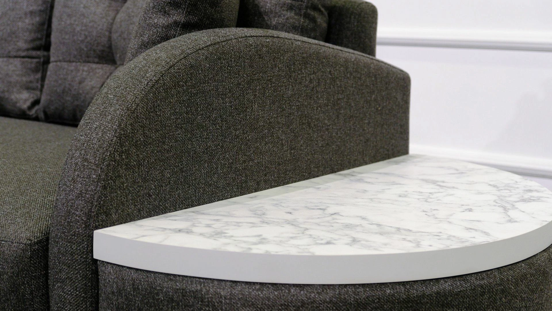 Kënd-sofë krevati Atelier del Sofa, Milano, ngjyrë antracit