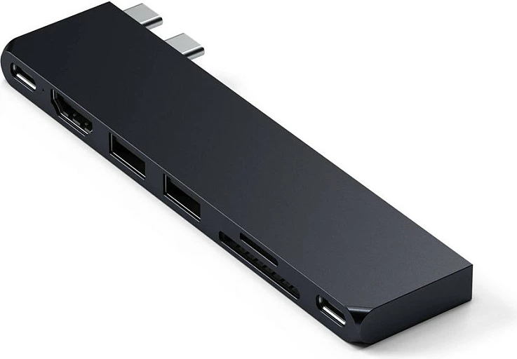 Adapter Hub USB-C Satechi Pro Hub Slim ST-HUCPHSD, multiport, Midnight