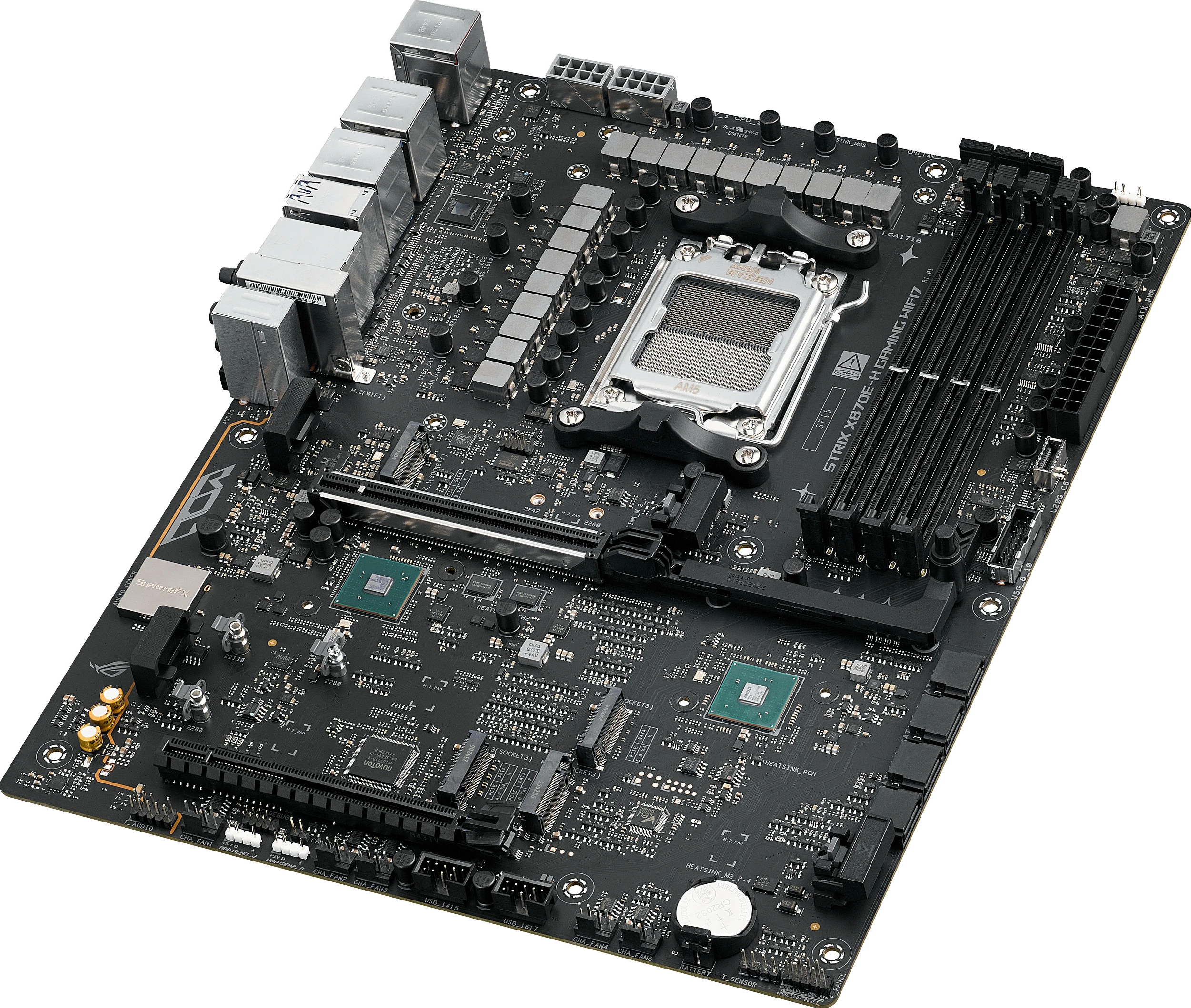 Pllakë amë ASUS ROG STRIX X870E-H GAMING WIFI7, Socket AM5, ATX, DDR5 deri 256GB, e zezë