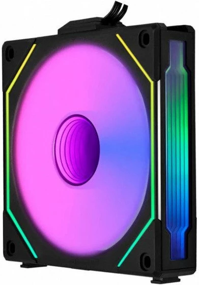 Ventilator PC Lian Li UNI FAN SL-INF 120 Reverse Blade PWM ARGB 120mm 3-pack (12RSLIN3B), i zi/gri, paketë 3 copë