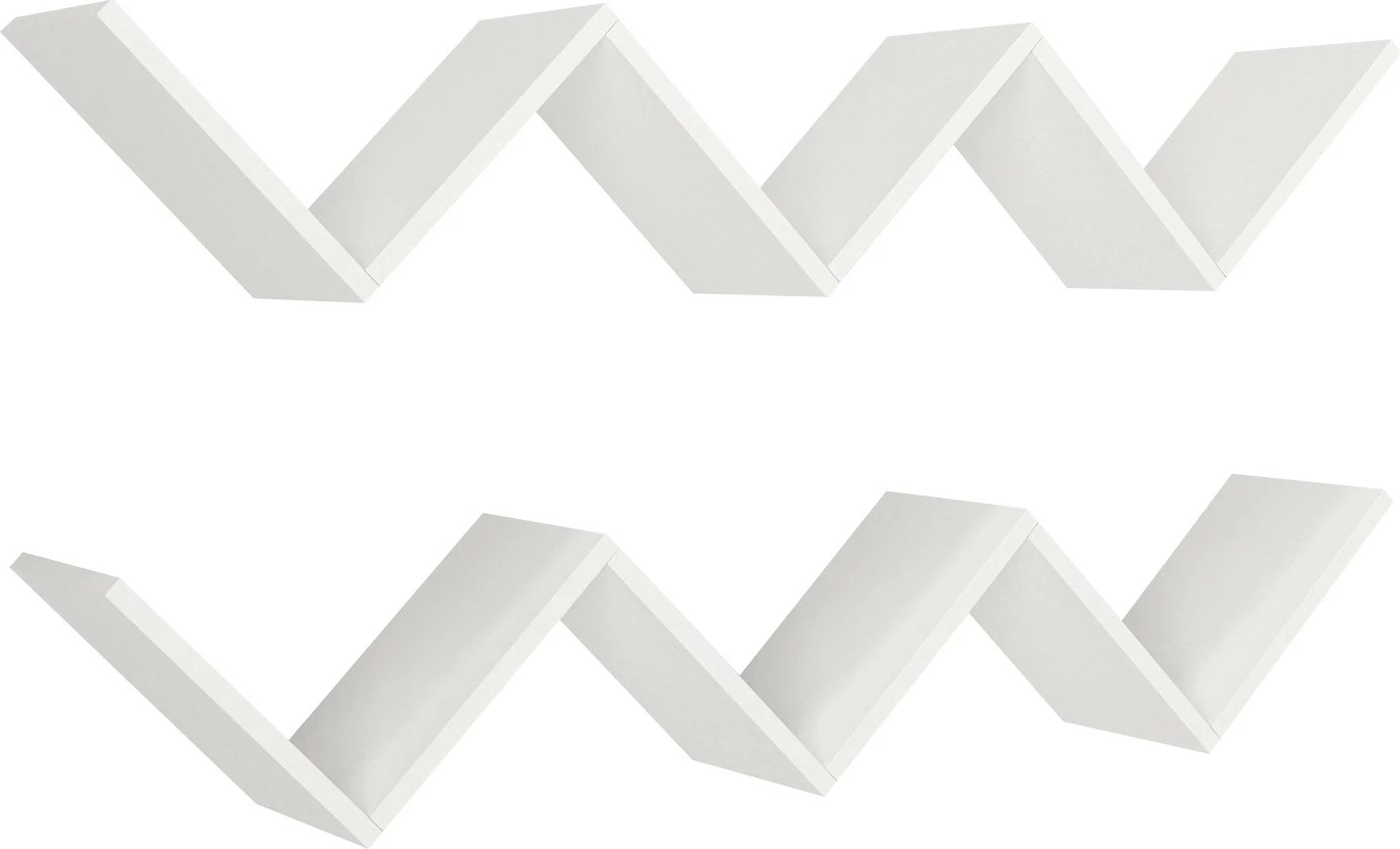 Raft muri Zig Zag, i bardhë, Hanah Home