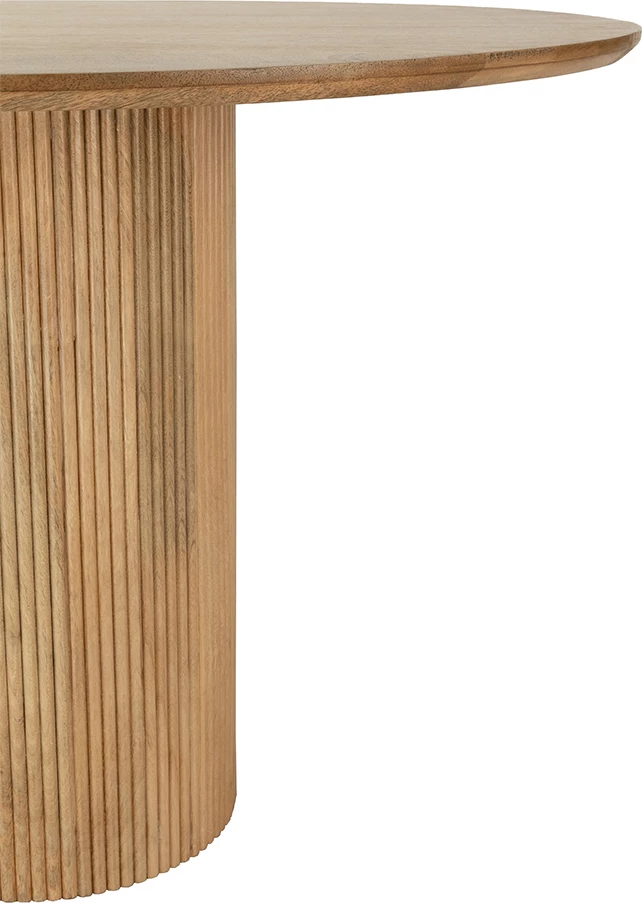 Tavolinë organike, ngjyrë natyrale, 200x100x76