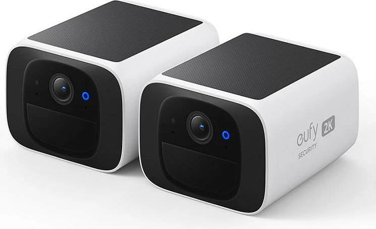 Kamerë sigurie IP Eufy SoloCam S220, 2K, Wi‑Fi, me panel solar, IP67, e bardhë