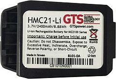 Bateri e rikarikueshme GTS HMC21-Li për Motorola MC2100, 2400mAh 3.7V, e zezë