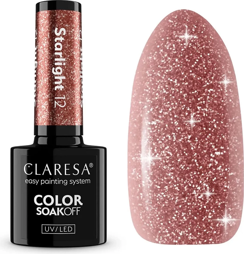 Llak për thonj Claresa Starlight Hybrid për femra 12, 5g