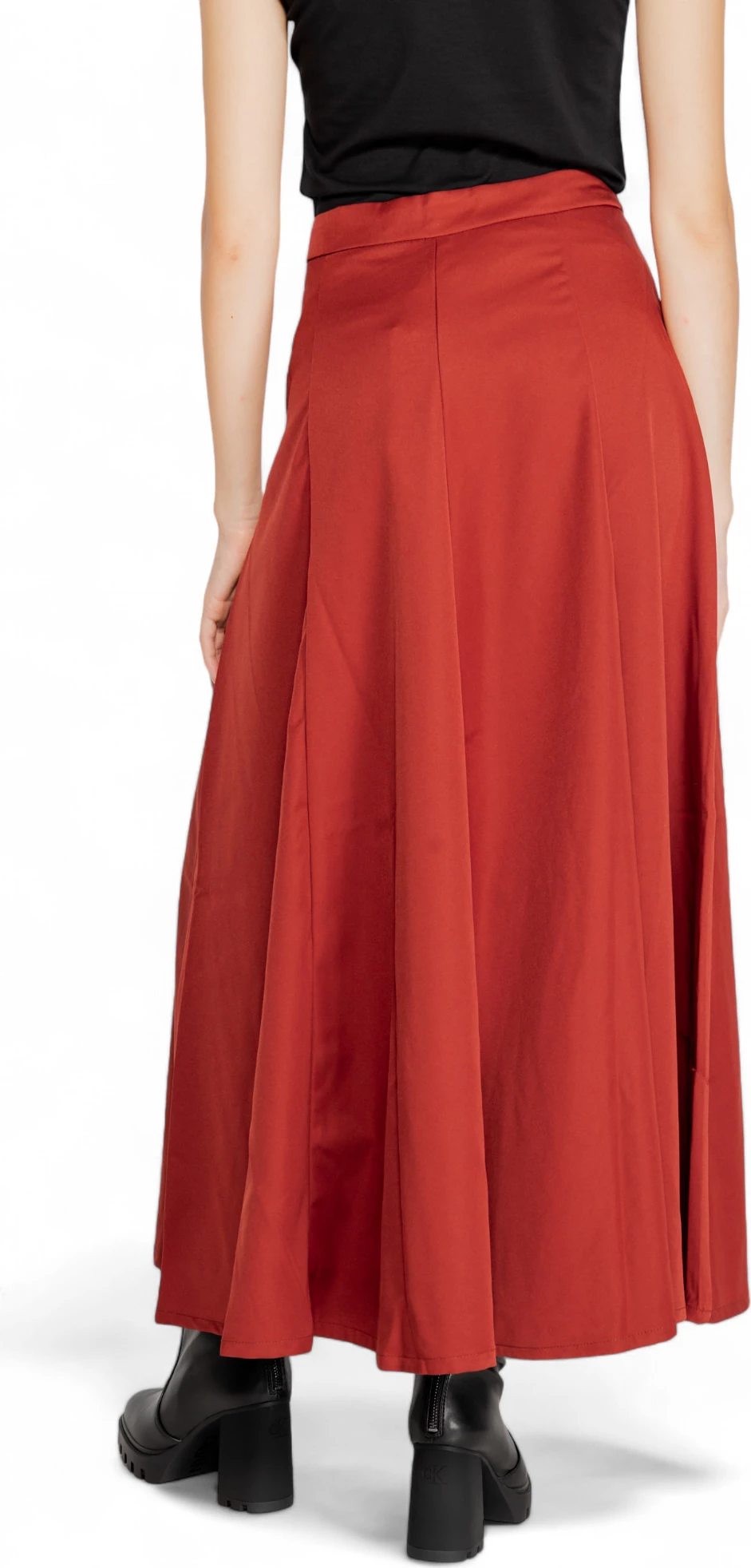 Fund për femra Vero Moda VMTARA HW ANCLE SKIRT BOO 10311428, ngjyrë tullë [Madhësia: 40]