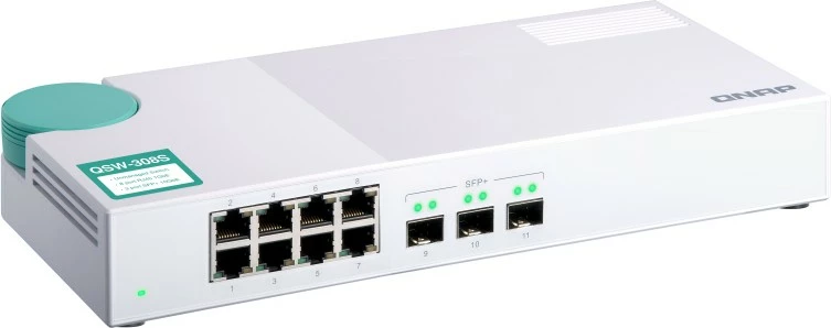 Switch QNAP QSW-308S, Gigabit Ethernet, i bardhë