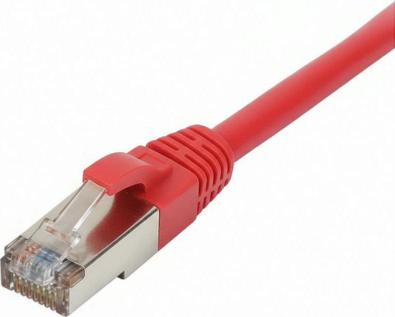 Patch kabllo rrjeti Synergy21 RJ45 CAT8.1, 5m, 2000MHz, S/FTP, AWG26, e kuqe