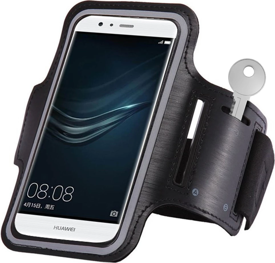 Bandë krahu për vrapim Hurtel për celular deri 6", e zezë