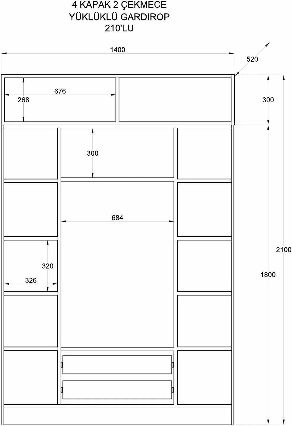 Dollap Skye Decor, Rb-185-17, ngjyrë e bardhë mat
