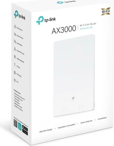 Router Wi‑Fi, TP-Link, Archer Air R5, shpejtësi deri 2.5Gbps, 2 porta, i bardhë