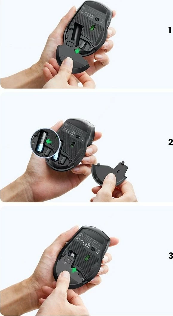 Maus Ugreen MU006 wireless optik 4000 DPI USB 2.4GHz, i zi