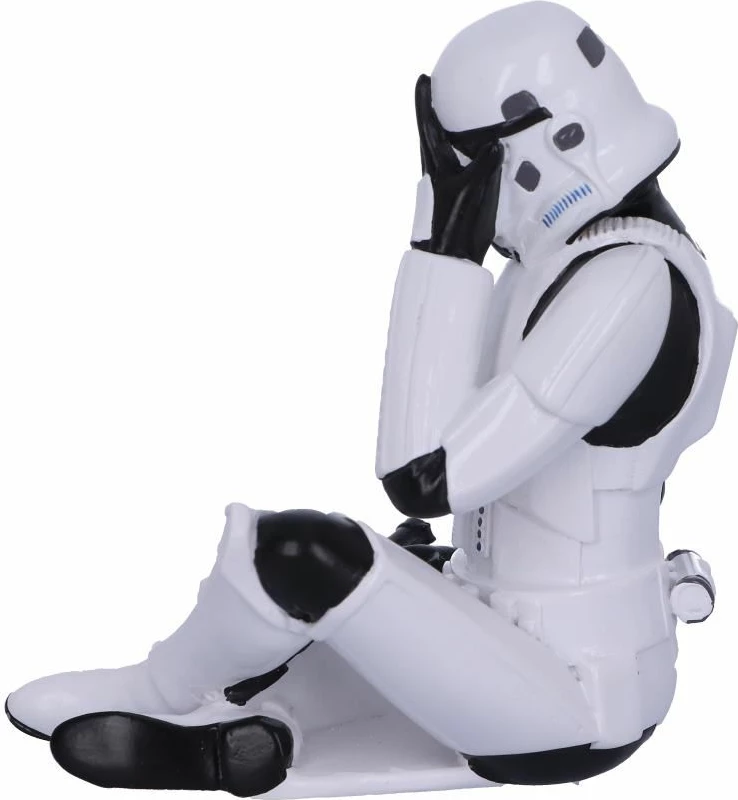 Figurinë koleksionuese NEMESIS NOW See No Evil Stormtrooper 10 cm, rrëshirë, bardhë/zezë