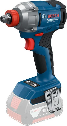 Shrauber goditës me bateri Bosch Professional GDX 18V-285, 18V, solo, në L-BOXX, kaltër/kuqe
