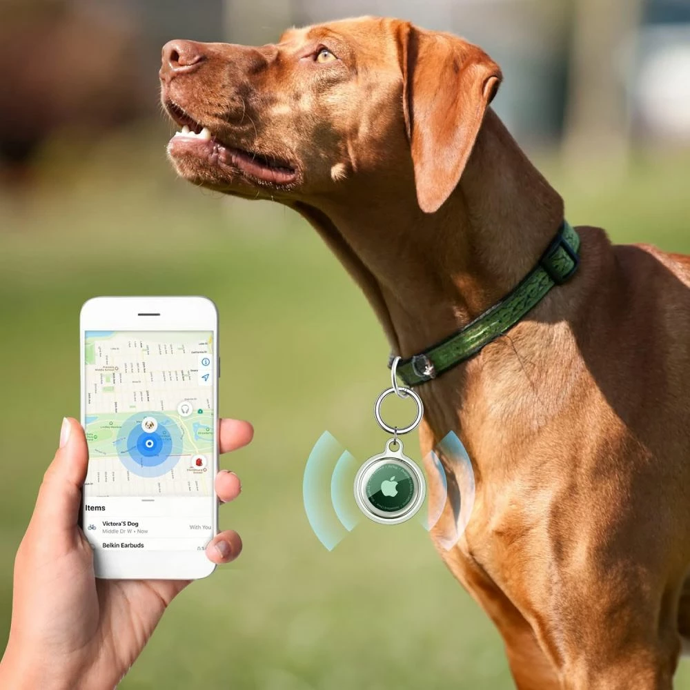 Mbështjellës Tech-Protect Icon 4-pack për Apple AirTag, Transparent