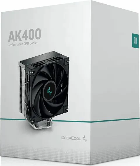 Ftohës CPU Deepcool AK400 (R-AK400-BKNNMN-G-1) 120mm, 4 heatpipe, 220W TDP, zi/argjend
