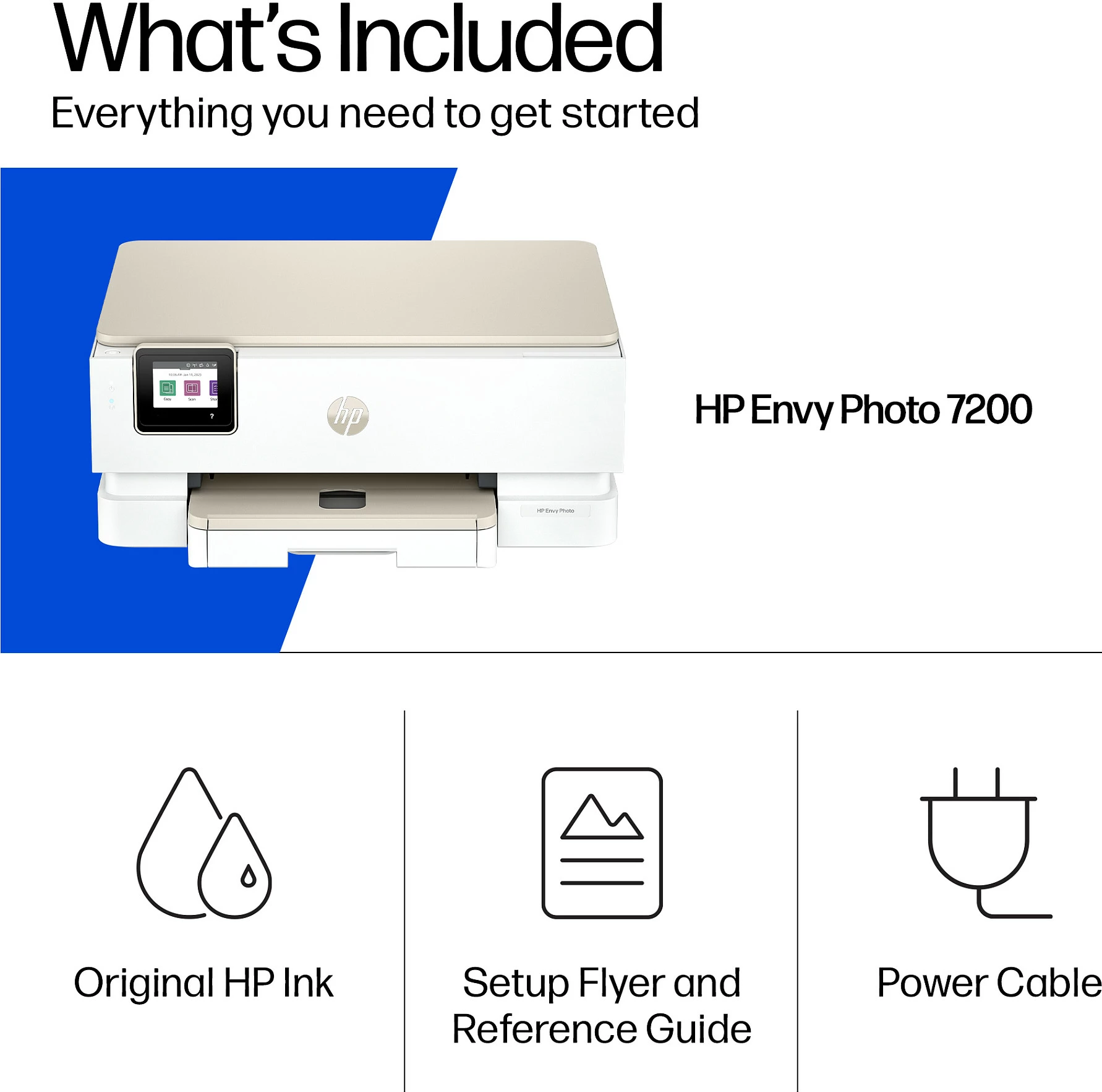 Printer multifunksional HP ENVY Photo 7230, wireless, inkjet me ngjyra, ADF 35 fletë, Light Portobello