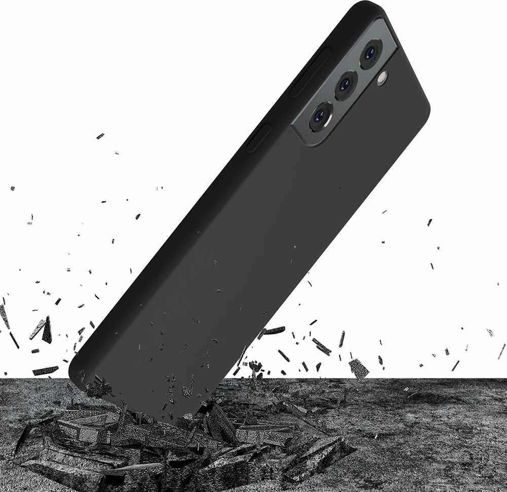 Mbështjellës silikoni 3mk për Samsung Galaxy S21+, i zi