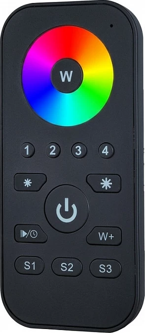 Telekomandë Synergy21 EOS 05 për LED RGB-W, e zezë