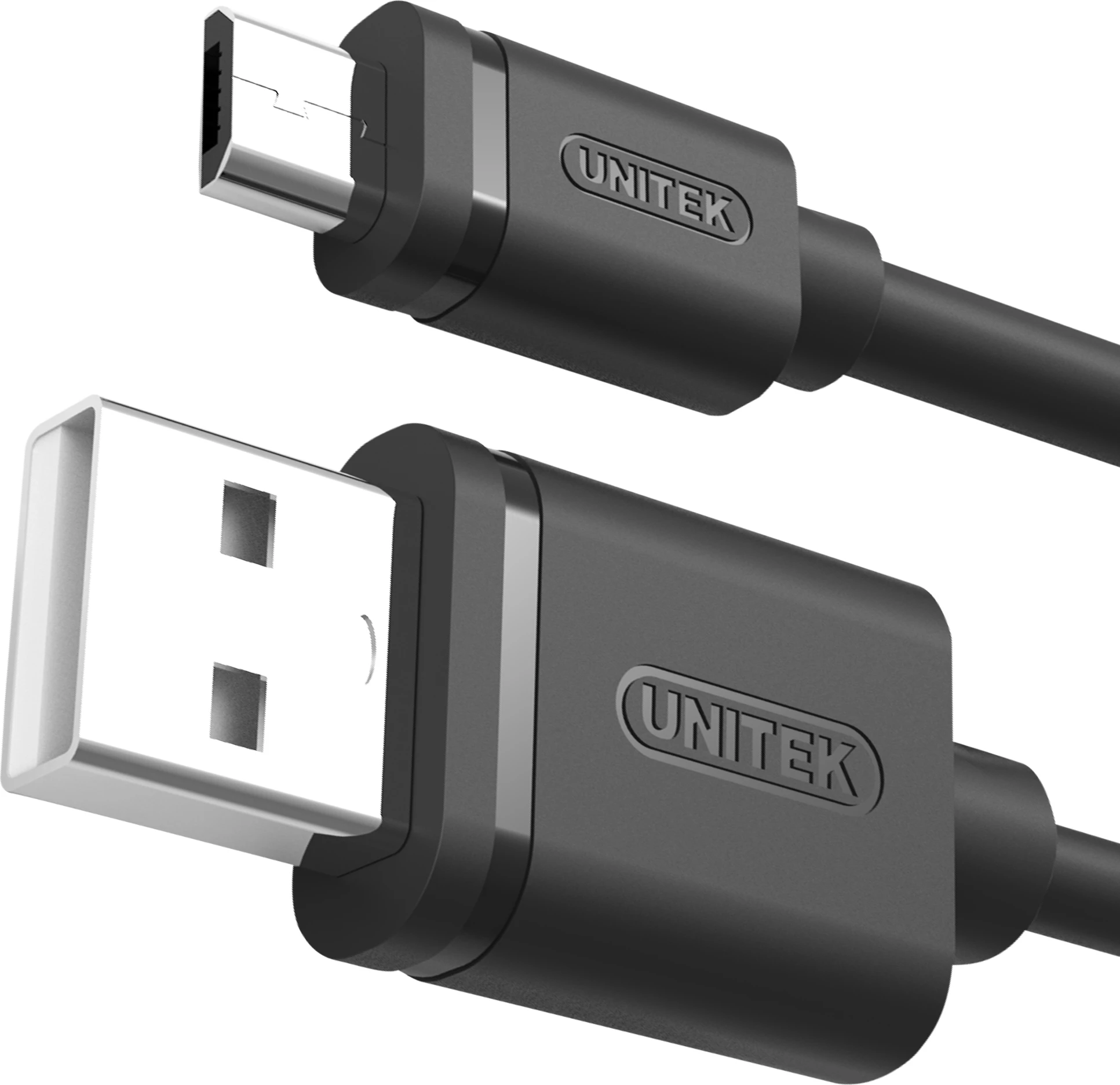 Kabllo USB-A në microUSB Unitek Y-C455GBK 2 m USB 2.0 2.4A E zezë