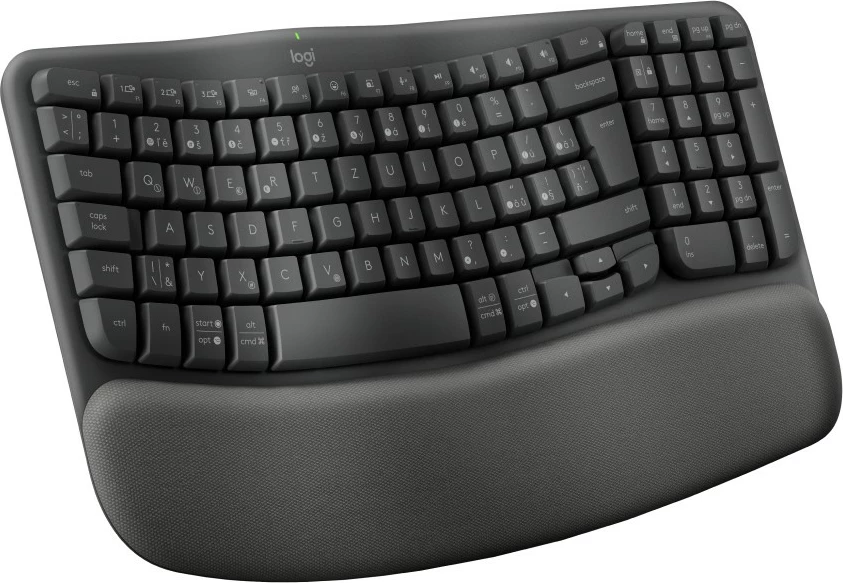 Tastierë Logitech Wave Keys, full-size, wireless, QWERTZ, grafit