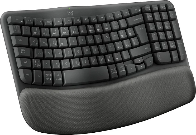 Tastierë Logitech Wave Keys, full-size, wireless, QWERTZ, grafit