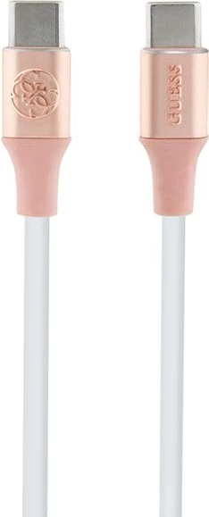 Kabllo Guess USB-C në USB-C 1.5m, Fast Charging, Rozë