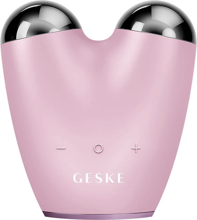 Masazhator fytyre Geske MicroCurrent Face-Lifter 6 në 1 me aplikacion, rozë