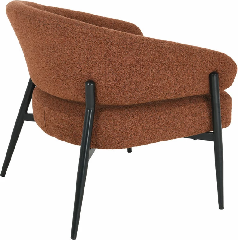 Karrige e ulët Moritz, ngjyrë terrakote, 73x72x75