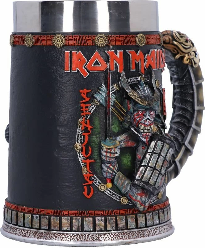 Krigël NEMESIS NOW Iron Maiden Senjutsu "Samurai Eddie", rezinë me insert inox të heqshëm