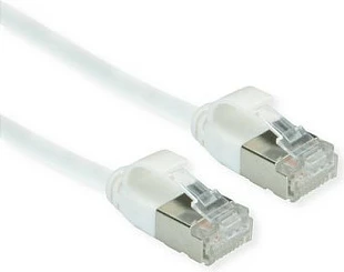 Kabllo rrjeti ROLINE GREEN 21.44.1701, Cat6a, 1 m, RJ-45 në RJ-45, U/FTP e ekranizuar, 10GbE, e bardhë