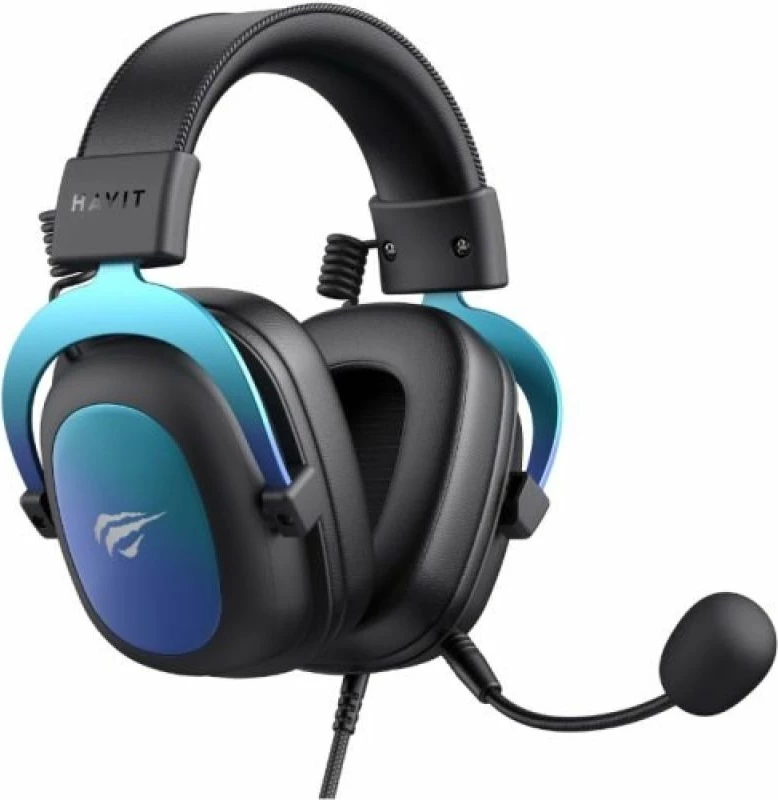 Kufje gaming Havit H2002U PRO, të zeza dhe kaltër