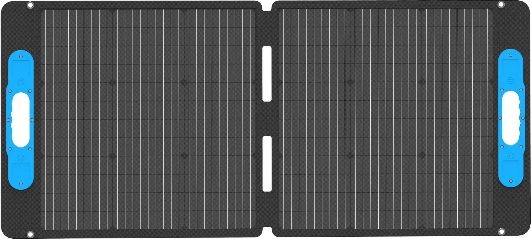 Panel diellor i palosshëm RealPower SP-100E 100W, monokristalin, USB-A/USB-C, Anderson, zi/kaltër