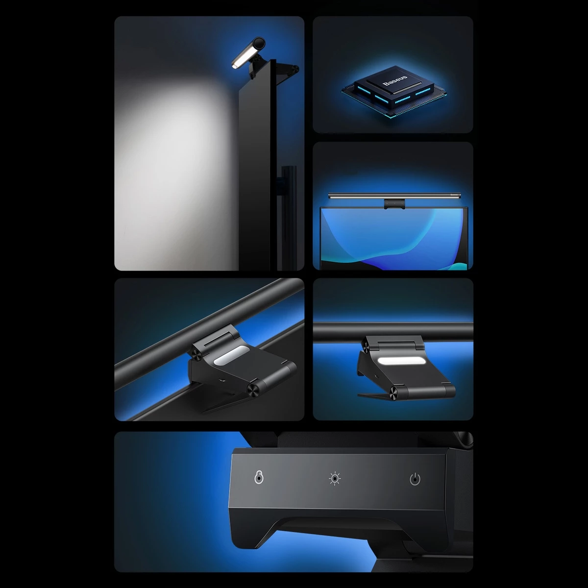 Llambë LED për monitor Baseus i-wok2, DGIW000101, e zezë