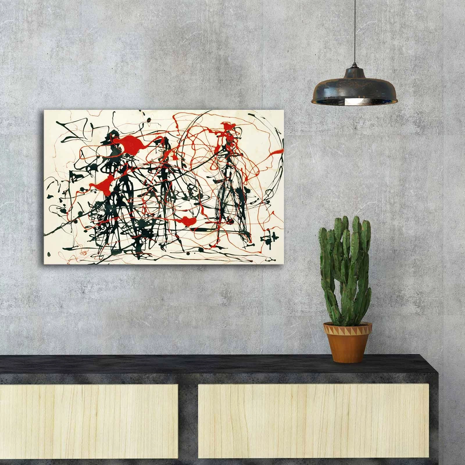 Pikturë dekorative në kanavacë, shumëngjyrëshe, FAMOUSART-070, 45x70cm