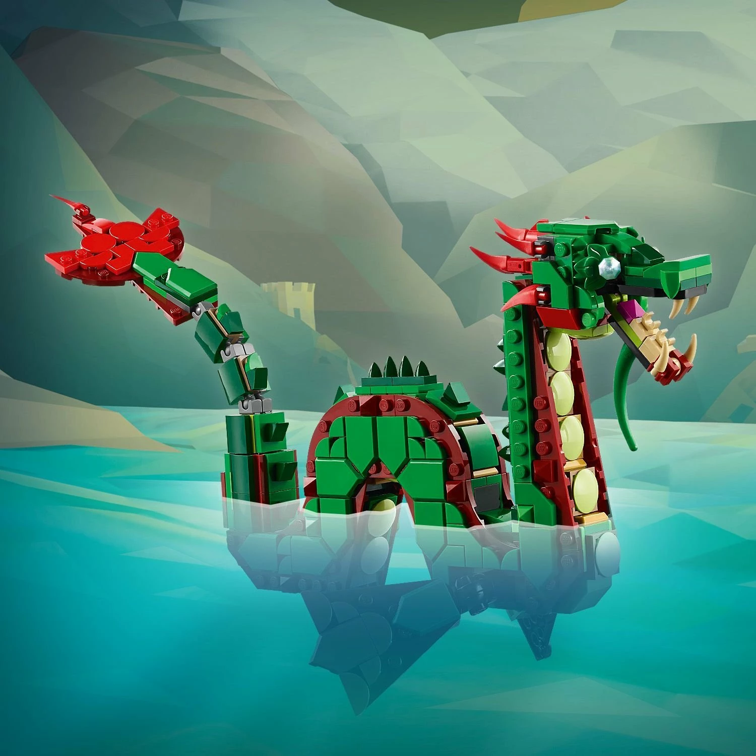 Set LEGO Creator 3-në-1 Medieval Dragon 31161, 715 pjesë