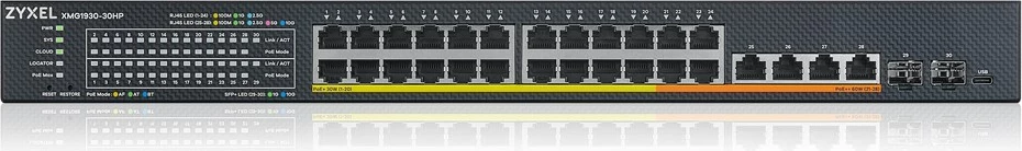 Switch Zyxel XMG1930-30HP, Managed L3, 2.5G Ethernet, PoE, 1U, i zi