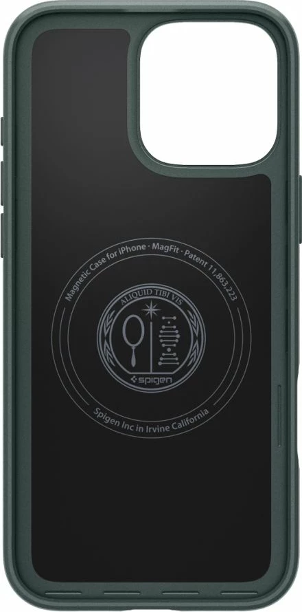 Mbështjellës, Spigen, Thin Fit Mag për iPhone 16 Pro Max, MagSafe, 1.55mm, i gjelbër