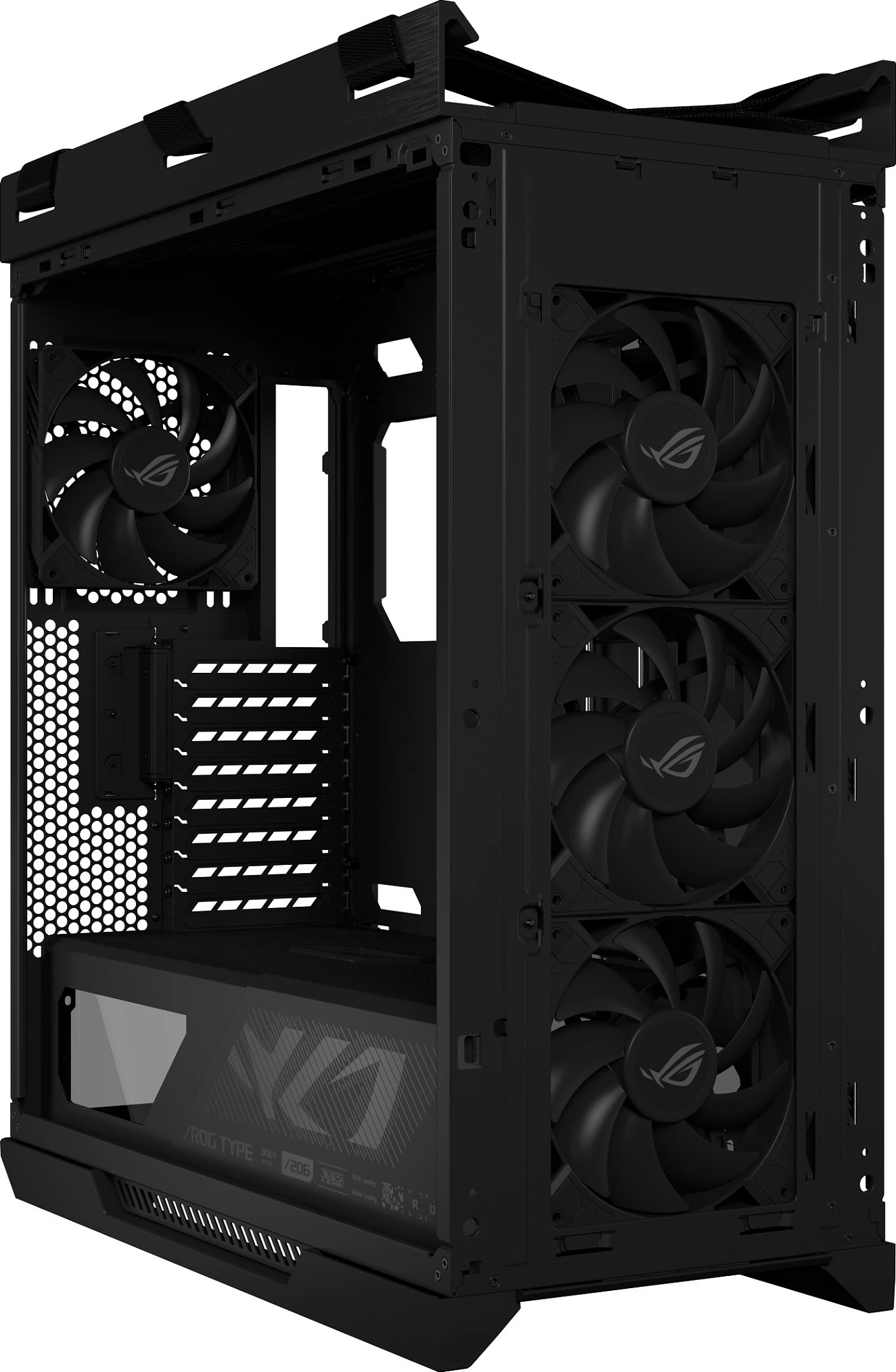 Kasë ASUS ROG Strix Helios II GX601S, Midi Tower, Tempered Glass, RGB, e zezë