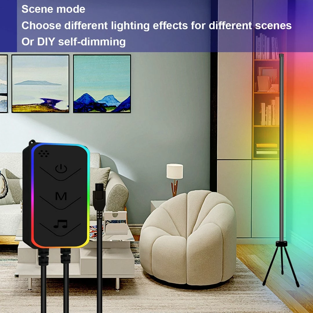 Llambë LED Tech Time SAL-003 Floor Lamp-Single Side Lighting 3 Sections Splicing (WIFI model) L