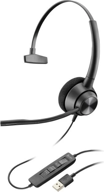 Kufje me mikrofon, HP Poly EncorePro 310 (767G1AA), USB-A, anulim zhurme, e zezë