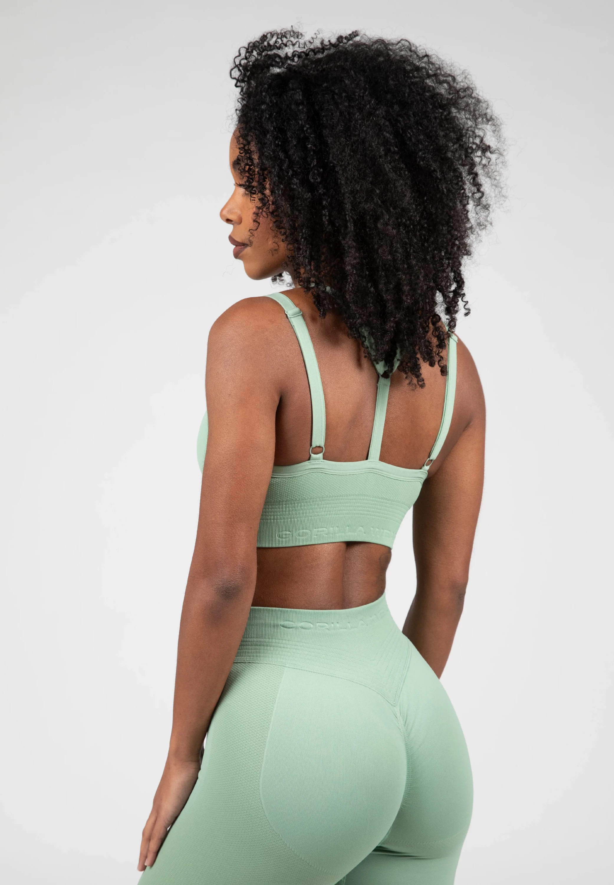 Whitney Seamless Sports Bra - Green [Madhësia: M/L]
