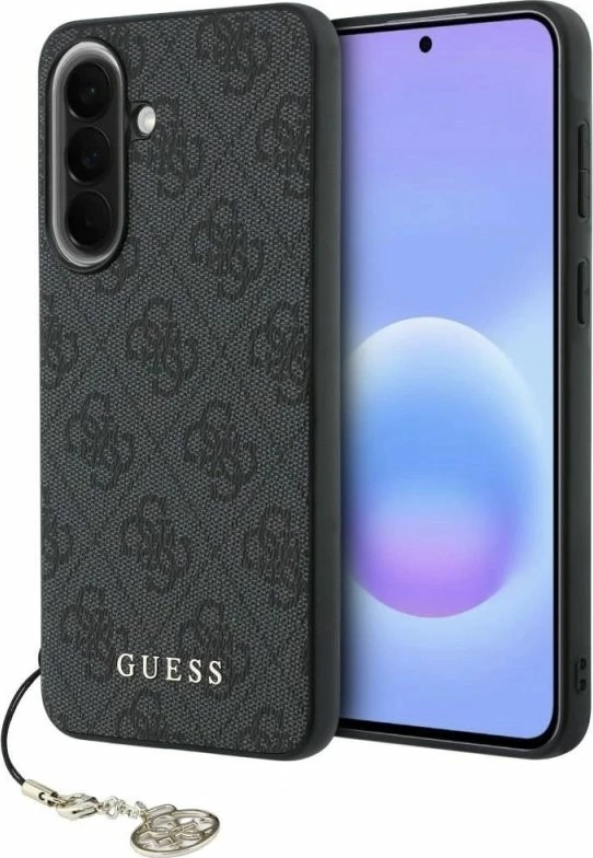 Kapak telefoni Guess 4G Charm për Samsung Galaxy A37 5G, i zi