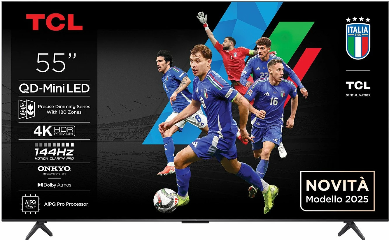 TV TCL 55Q6C 55\" 4K Ultra HD Mini LED Google TV, e zezë