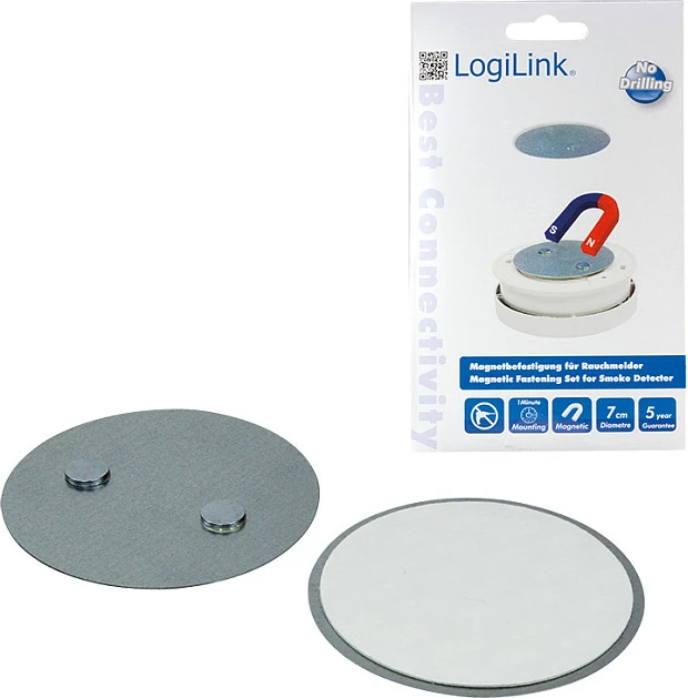 Set montimi magnetik për detektor tymi LogiLink SC0005, argjend