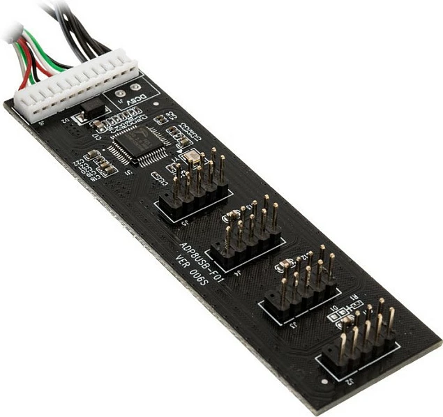 Kartë hub USB 2.0 Kolink, me kabllo USB 60cm dhe Molex