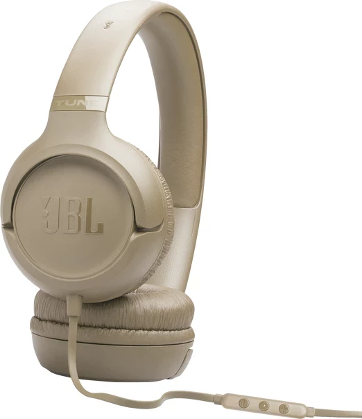 Kufje JBL Tune 530, me kabllo USB-C, bezhë