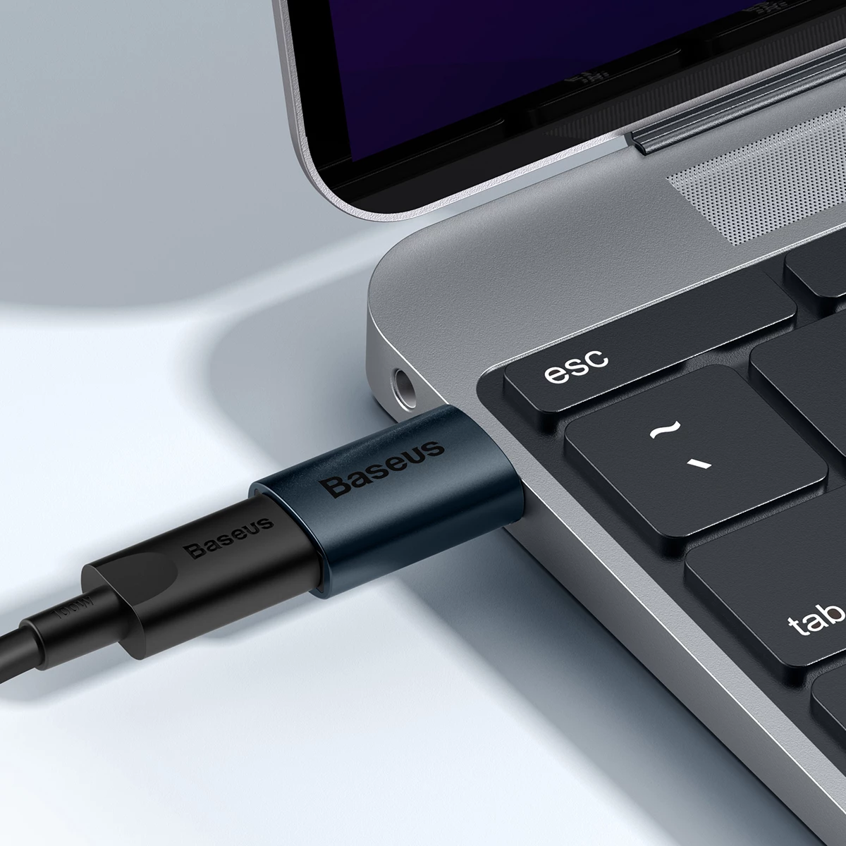 Adapter USB 3.1 OTG Baseus Ingenuity Series, USB-A në USB Type-C, Blu